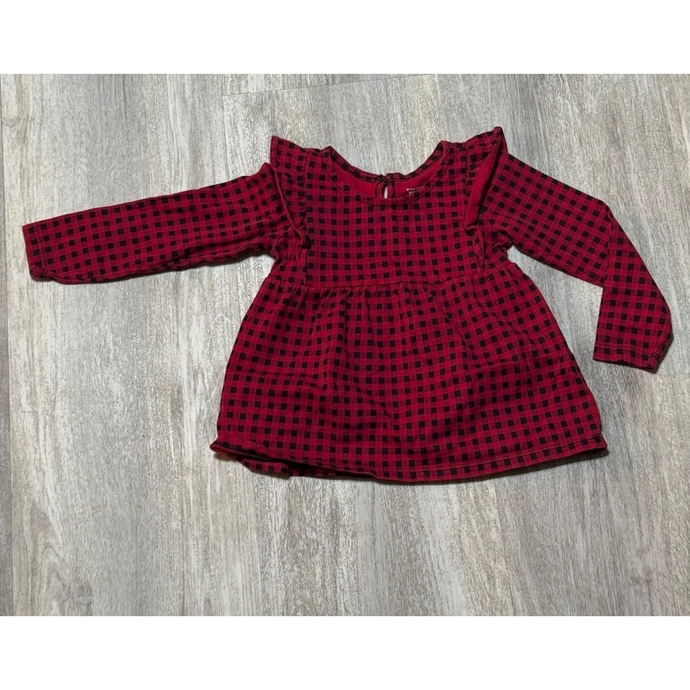 The children's place girls long sleeve ruffle top 18 to 24 months‎